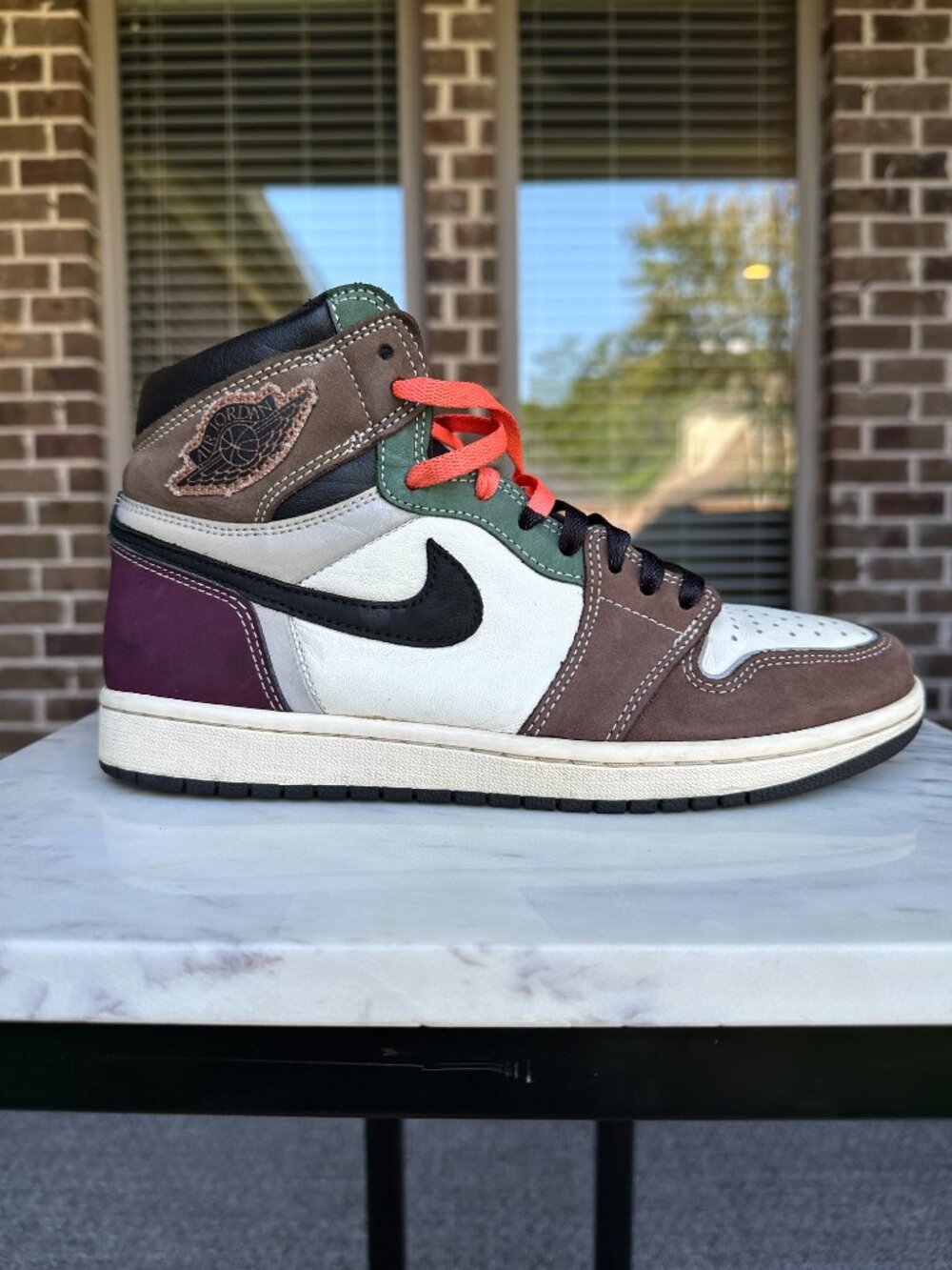 Nike Jordan 1 Retro High OG Hand Crafted Leather DH3097-001 Women 9.5 Men 8 - Picture 6 of 15